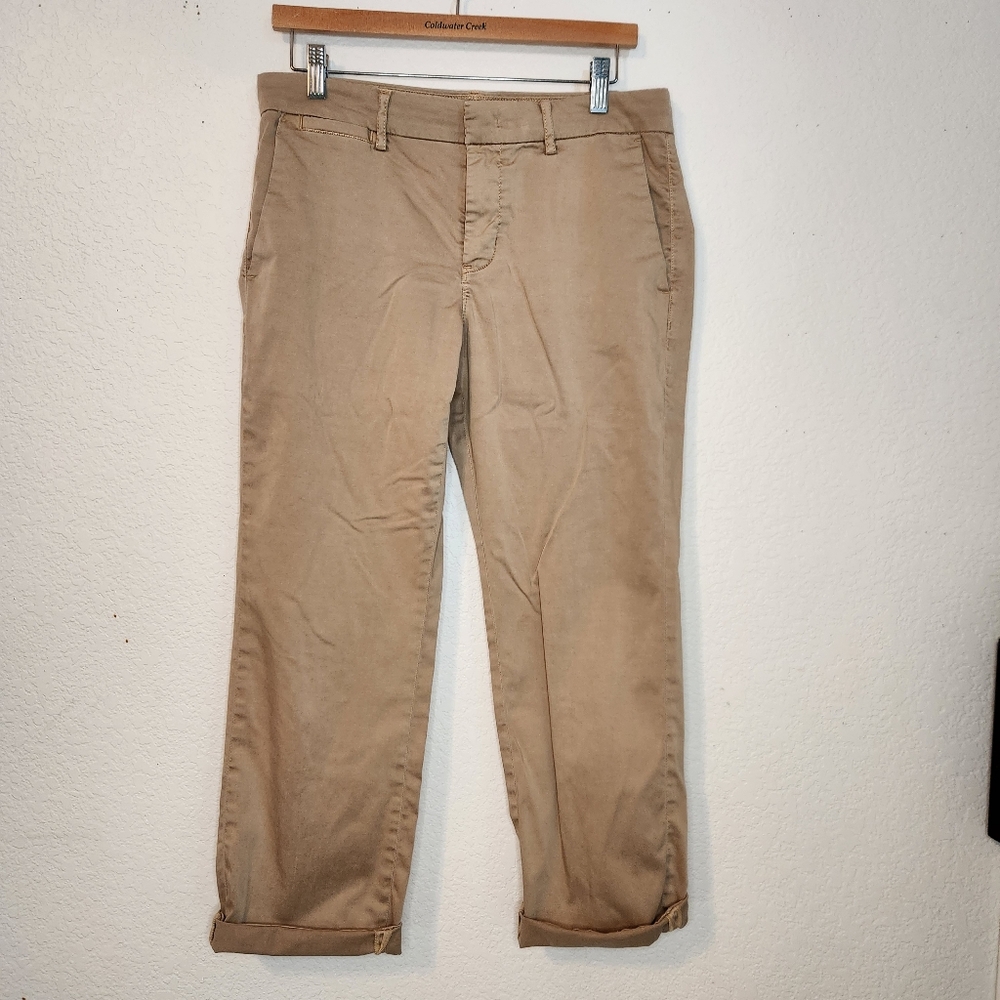 Banana Republic Women's Khaki Straight Chinos, Size 6‎
